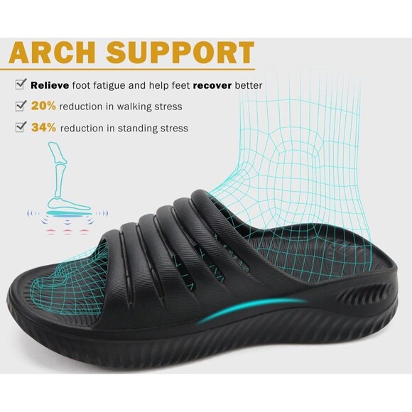 NWT KuaiLu Sandals With Comfortable Plantar Fasciitis Support Women’s Size 8 - Picture 2 of 9